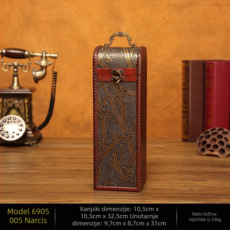 Veleprodaja podrške za proizvodnju europskih antikvitetnih drvenih kutija za vino za festival vjenčanja i proslave poklona