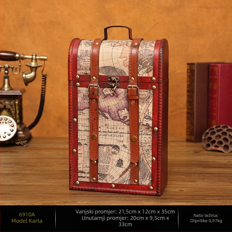 Veleprodaja podrške za proizvodnju europskih antikvitetnih drvenih kutija za vino za festival vjenčanja i proslave poklona