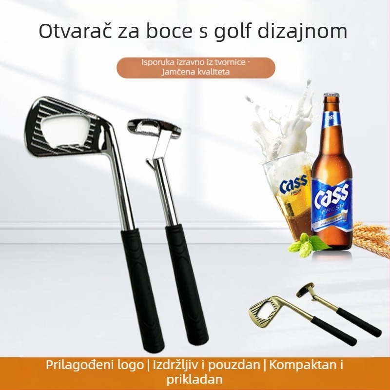 Tvornica Izravna prodaja Cink legura Golf željezni oblik Kreativni otvarač za boce piva Metalni otvarač za boce preko granice na zalihi