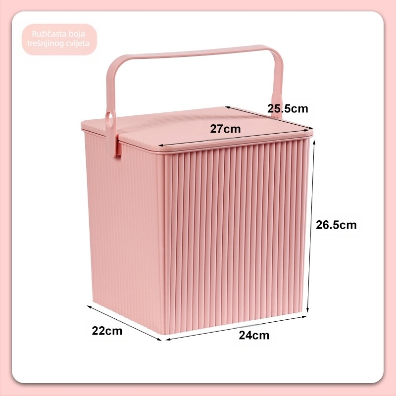 Zadebljana kvadratna bačva za pohranu lutaka s poklopcem, prijenosna višenamjenska bačva za pohranu, plastični okvir za kupanje, košara za kupanje, stolica za igračke, veleprodaja