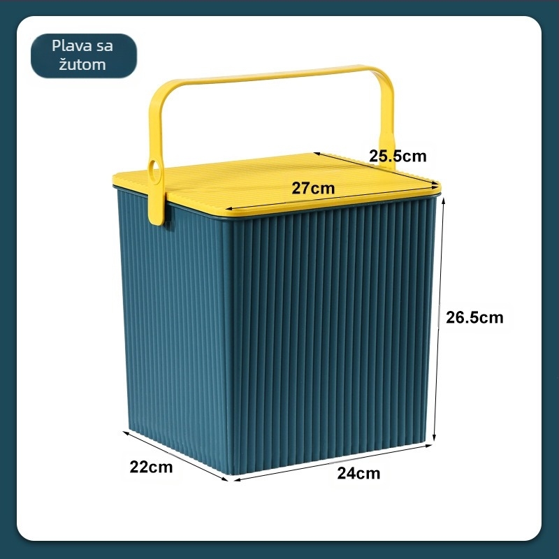 Zadebljana kvadratna bačva za pohranu lutaka s poklopcem, prijenosna višenamjenska bačva za pohranu, plastični okvir za kupanje, košara za kupanje, stolica za igračke, veleprodaja