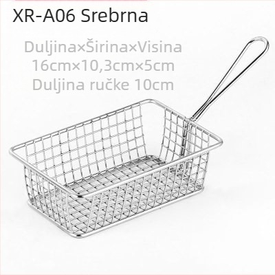 Američki stil kreativnog posuđa za stol, željezna košarica za pržene grickalice, košarica za pomfrit, košarica za pržene deserte, košarica za kruh s prženom piletinom, tanjur i posuda