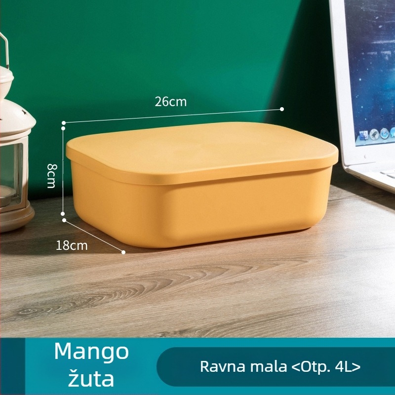 Kutija za pohranu makrona u boji, kupaonica, spavaća soba, kozmetičke igračke, kutija za pohranu otporna na prašinu, pet dijelova, košara za pričvršćivanje sitnica