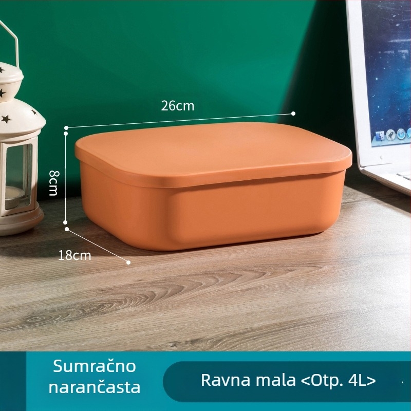 Kutija za pohranu makrona u boji, kupaonica, spavaća soba, kozmetičke igračke, kutija za pohranu otporna na prašinu, pet dijelova, košara za pričvršćivanje sitnica