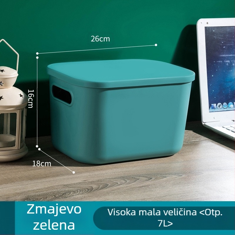 Kutija za pohranu makrona u boji, kupaonica, spavaća soba, kozmetičke igračke, kutija za pohranu otporna na prašinu, pet dijelova, košara za pričvršćivanje sitnica
