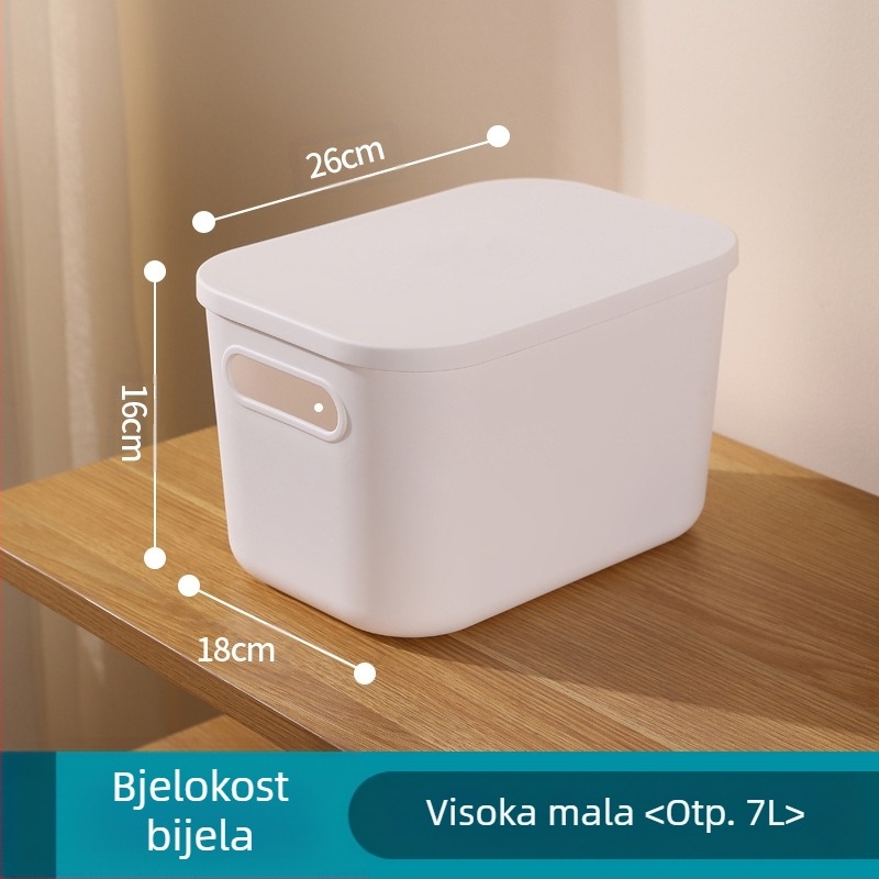 Kutija za pohranu makrona u boji, kupaonica, spavaća soba, kozmetičke igračke, kutija za pohranu otporna na prašinu, pet dijelova, košara za pričvršćivanje sitnica