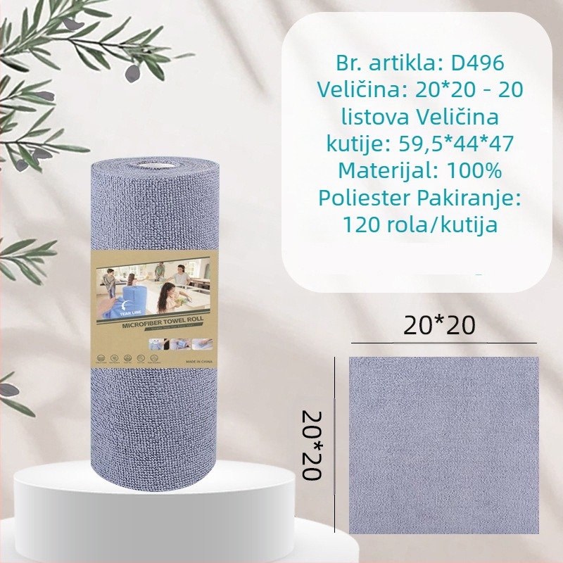 Ručno kidajuća zadebljana upijajuća krpa za čišćenje kuhinje koja upija ulje, kućanska mikrovlakna laminirana tiskana krpa za ručno kidanje