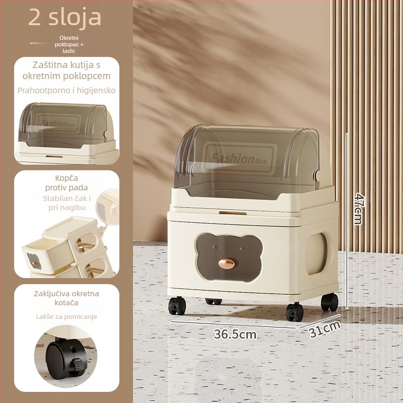 Ormar za pohranu, višeslojni stalak za pohranu, uklonjivi ormar za odjeću, igračke, grickalice, zadebljani novi ormarić za pohranu s ladicama