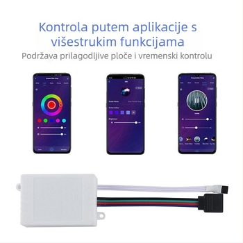 Graffiti RGB svjetlo s Bluetooth kontrolerom mala bijela kutija APP kontrola infracrveni daljinski upravljač LED svjetlo s kontrolerom