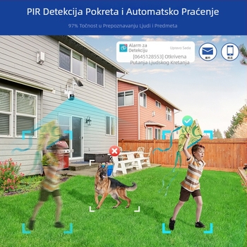 Bežična mrežna kućna nadzorna kamera Pametna HD mobilna telefonska daljinska WiFi solarna kamera niske snage