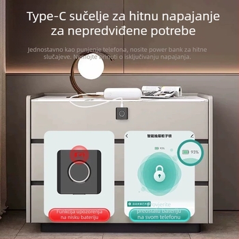 Tuya Bluetooth brava za otisak prsta, ormarić za cipele, brava za poštanski sandučić, elektronička brava za ormarić, brava za otisak prsta, pametna elektronička brava