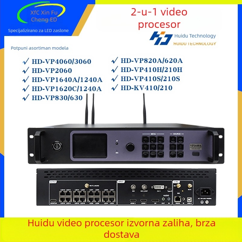 sivi video procesor u boji elektronički zaslon LED zaslon video procesor kontroler oglašavanja