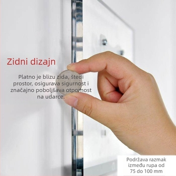 Sanjia zidni nosač za digitalne okvire za fotografije, TV i monitore, univerzalni za razmak rupa 75-100 mm, alat za montažu na zid