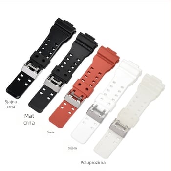 Pogodno za Casio G-Shock remen, vrhunski PU remen, Ga110 izbočeni 16 mm zamjenski remen za sat H model