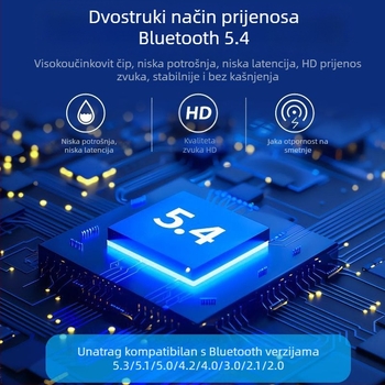 Bluetooth adapter 5.4 s antenom, USB adapter, računalo, prijemnik, odašiljač, Bluetooth stick