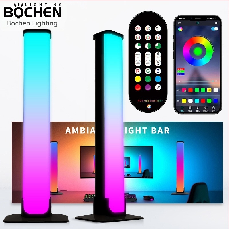 Na zalihi 24-tipkovni Bluetooth One-to-Two stolni električni natjecateljski atmosferski svjetiljka za TV glasovno upravljanje ritmičkim svjetlima Bluetooth glazbeni atmosferski svjetiljka
