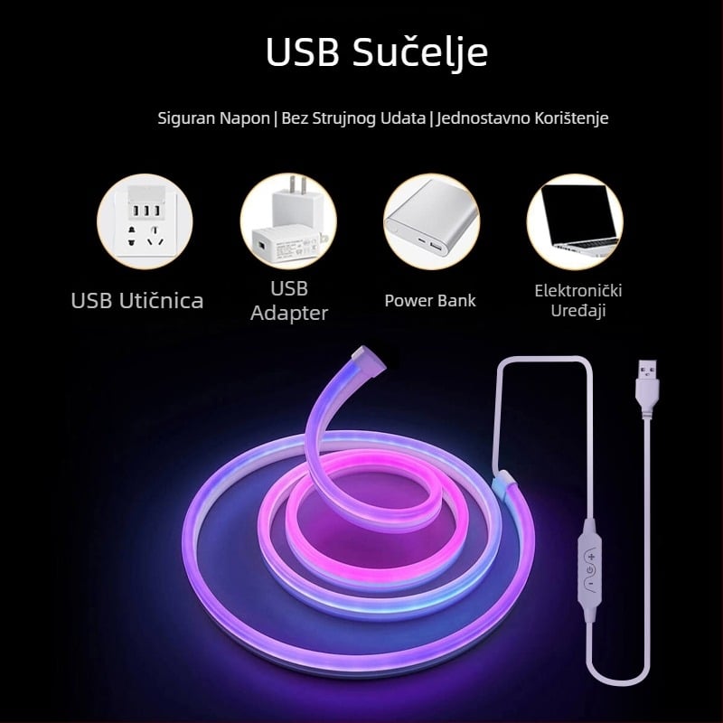 KESHU prekogranično posvećeno 5V Bluetooth glazbi, magiji, konjskim utrkama, neonskim svjetlima, 2 metra, 3 metra, 5 metara, DIY silikonsko modeliranje