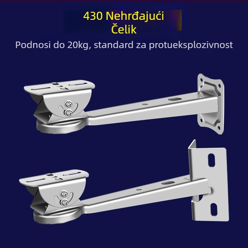 Nadzorni nosač od nehrđajućeg čelika 430, otporan na eksploziju, žičana šipka za kameru, nosač za uličnu rasvjetu, sigurnosni nosač za glavu pačjeg kljuna