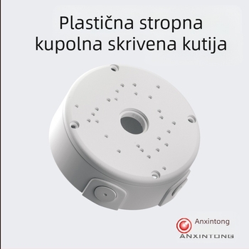 Nosač polukugle za nadzor, plastični stropni nosač polukugle, skriveni nosač za liniju, okrugla polukugla, napajanje, skrivena kutija za liniju