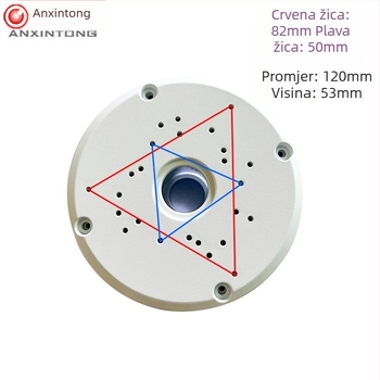 Nosač polukugle za nadzor, plastični stropni nosač polukugle, skriveni nosač za liniju, okrugla polukugla, napajanje, skrivena kutija za liniju