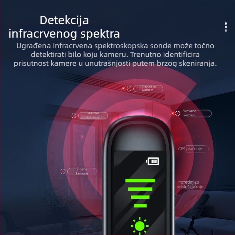 T66 Bežični detektor signala Protupraćenje Protupozicijski detektor protuprovalnog alarma