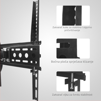 26-55-inčni teleskopski rotirajući stalak za TV, nosač za TV, LCD monitor, univerzalni rotirajući teleskopski...