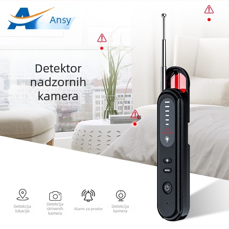 T01 Detektor kamere Putni detektor protiv voajerizma Detektor protiv pozicioniranja Magnetski detektor protiv nadzora sastanaka