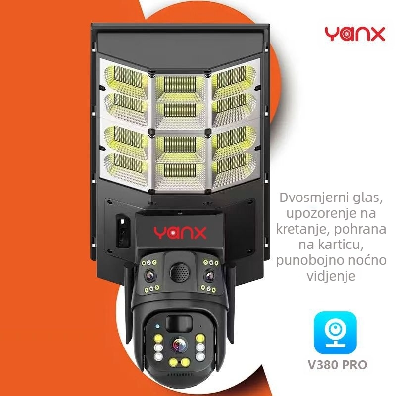 4G/WIFI HD solarna ulična rasvjeta za praćenje vanjske nadzorne solarne kamere solarna kamera