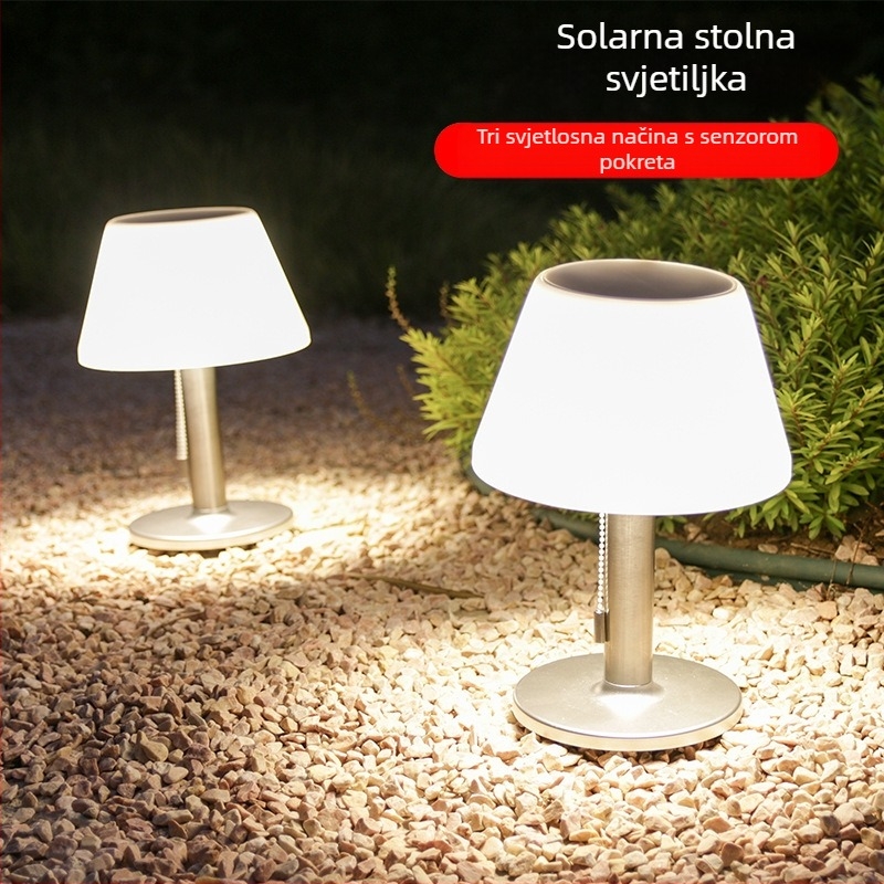 Solarna stolna lampa Vanjska vodootporna barska lampa za kavu Vanjska vila Terasa Krajobrazna rasvjeta Stolna lampa