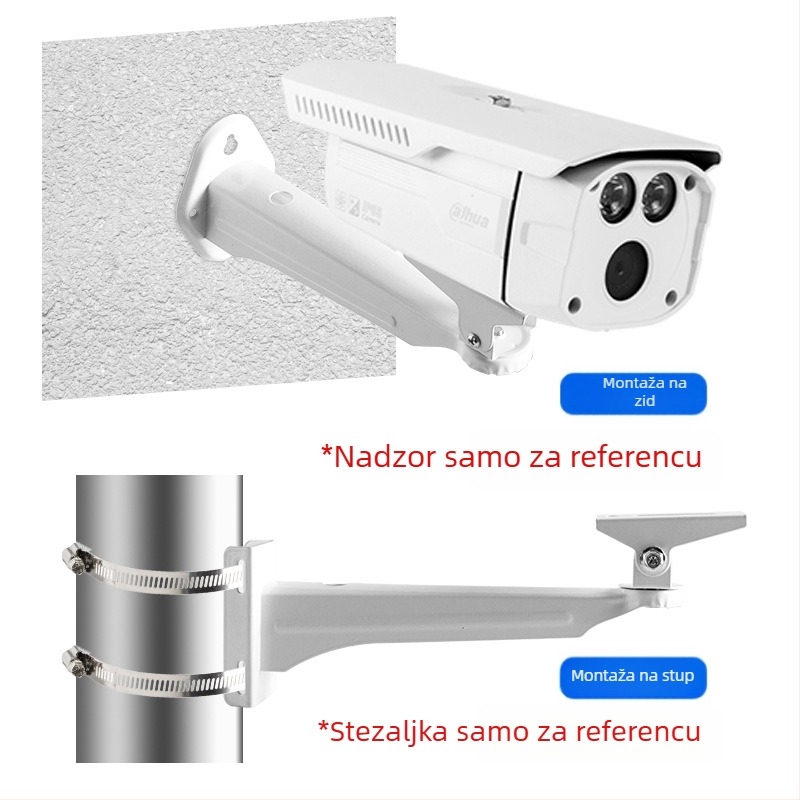 Ojačani zidni stup 708 Željezni nosač za kameru s pačjim kljunom Univerzalni nosač za kameru s pačjim kljunom za unutarnju i vanjsku upotrebu