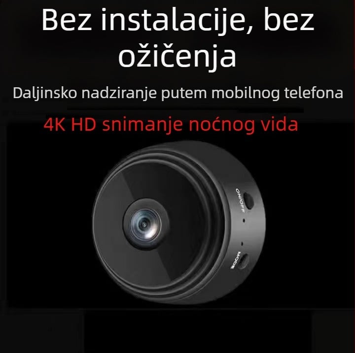 Vanjska trgovina za Blu-ray A9 HD karticu za snimanje, bežičnu WIFI kameru 1080P u boji za kućanstvo, unutarnju i vanjsku upotrebu