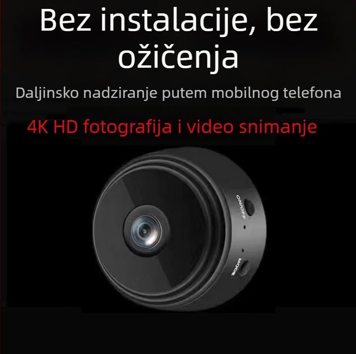 Vanjska trgovina za Blu-ray A9 HD karticu za snimanje, bežičnu WIFI kameru 1080P u boji za kućanstvo, unutarnju i vanjsku upotrebu