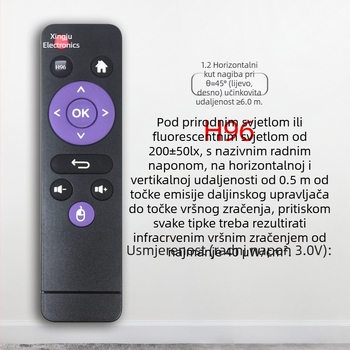 Daljinski upravljač za set-top box H96 prikladan je za X3 H96Mini Mx10Pro Mx1 H96Max Remo do H96