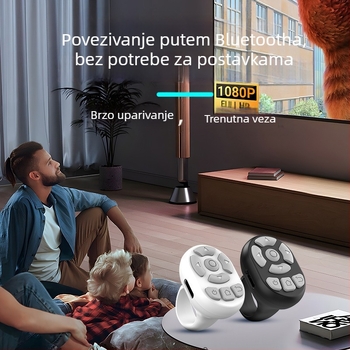 Novi Lazy bežični Bluetooth Ring daljinski upravljač s punjivom ultra dugom baterijom, potpuno univerzalni proizvođač daljinskih upravljača za TV