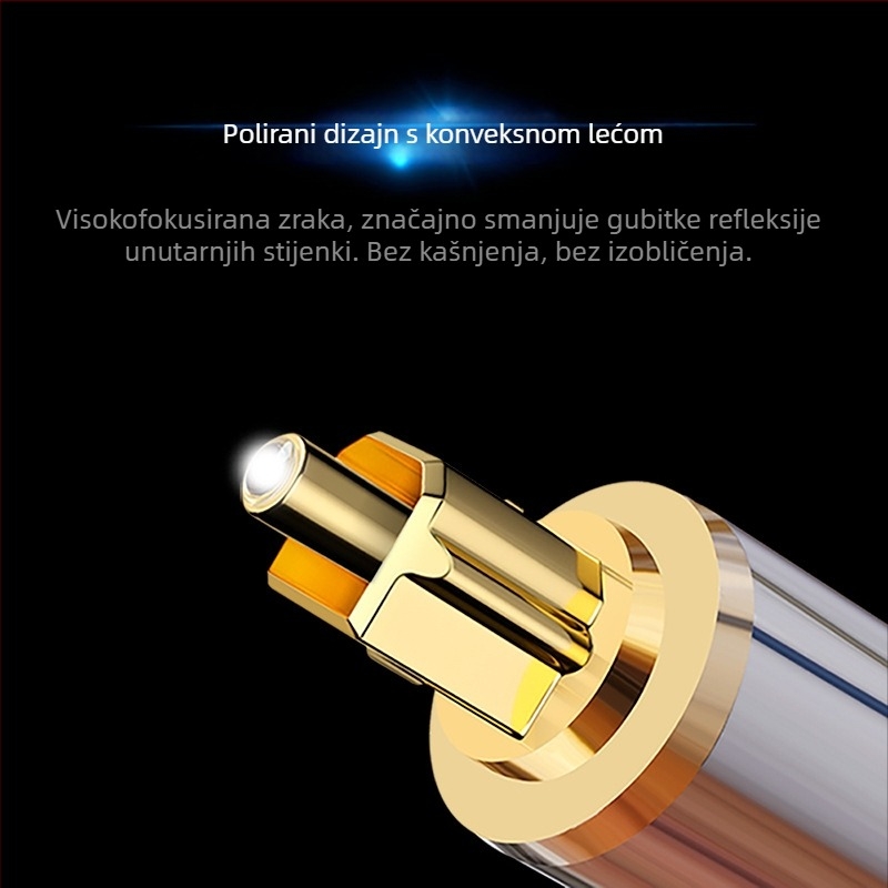 Fever optička audio linija s kvadratnim ustima i okruglim ustima, 3,5 mm SPDIF digitalna signalna linija za player, projektor