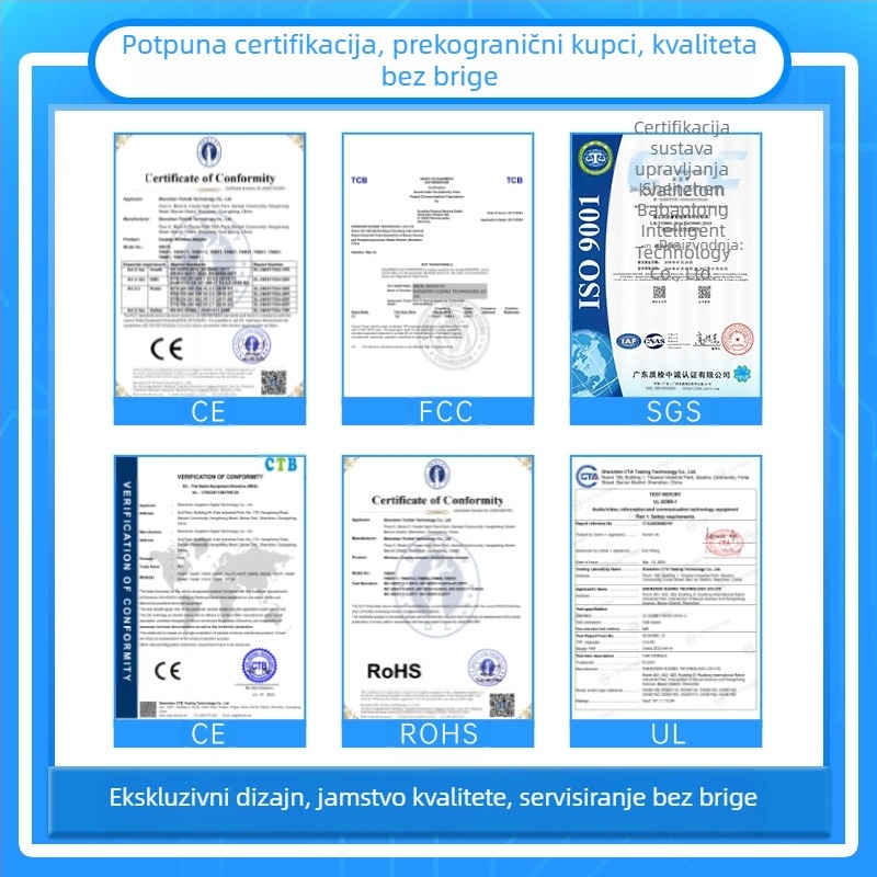 Bežična mrežna kartica Bluetooth BT5.4 WiFi6 bez pogona AX600 Bluetooth WiFi 2-u-1 USB WiFi prijemnik