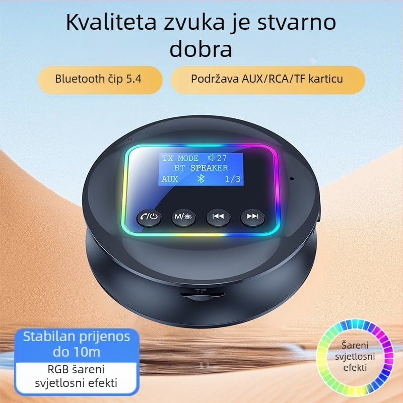 Bluetooth 5.4 adapter za primanje i odašiljanje 2-u-1 plavi audio prijemnik s NFC-om i brzim povezivanjem Bluetooth adaptera