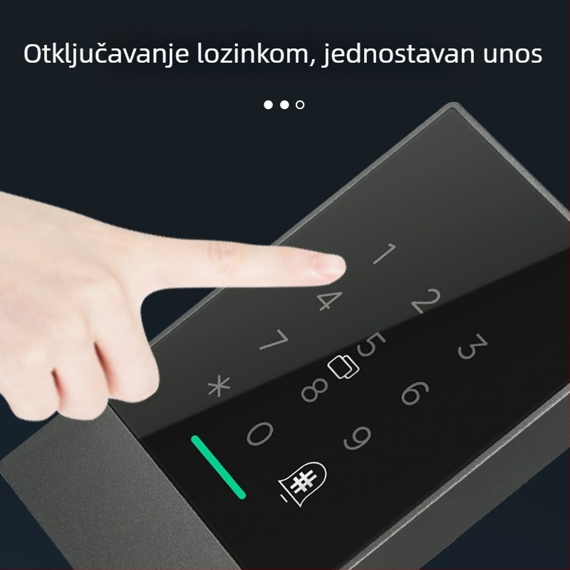 TTLOCK Bluetooth kontrola pristupa vratima na 12V napajanje, otisak prsta, lozinka, aplikacija za provlačenje kartice, otključavanje električnom bravom