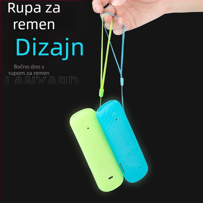 Pogodno za TCL New Roku Express 4K UltraTV silikonsku zaštitnu navlaku s otvorom za slušalice za daljinski upravljač