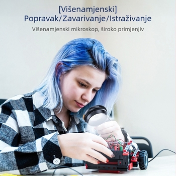 379 industrijska oprema za inspekciju povećala 2 inča 500X funkcija automatskog fokusiranja može snimati fotografije i videozapise savijanjem