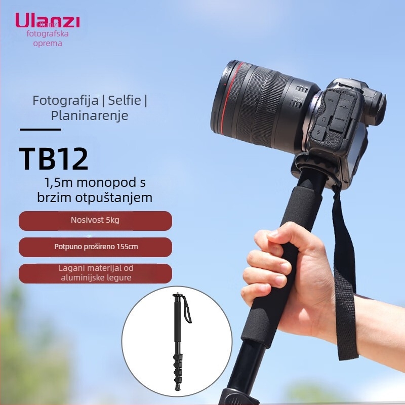 Ukrainezi Excellent Basket TB12 1,5 m okidački monopod (bez panoramiranja/nagiba) za fotografiranje, aluminij