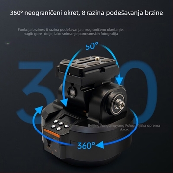 Zhifeng YT2000 električni panoramski snimak s nagibom od 360 stupnjeva, prepoznavanjem lica, može se daljinski upravljati videom uživo s mobilnog telefona
