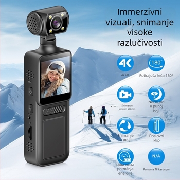 Prekogranična HD ručna kamera, prijenosna Wifi stražnja kopča, snimač za provođenje zakona, vanjska kamera za konferencije