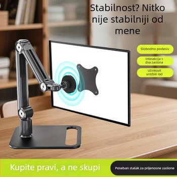 Prijenosni stalak za monitor od 4,7 do 18,5 inča, stalak za monitor Vesa, stalak za tablet