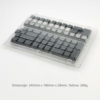 Spot veleprodaja prekogranična ekstremna dnevna gravirana kapica za ključeve mala puni set od 133 tipke PBT dvobojna injekcija prilagođena originalnoj visini