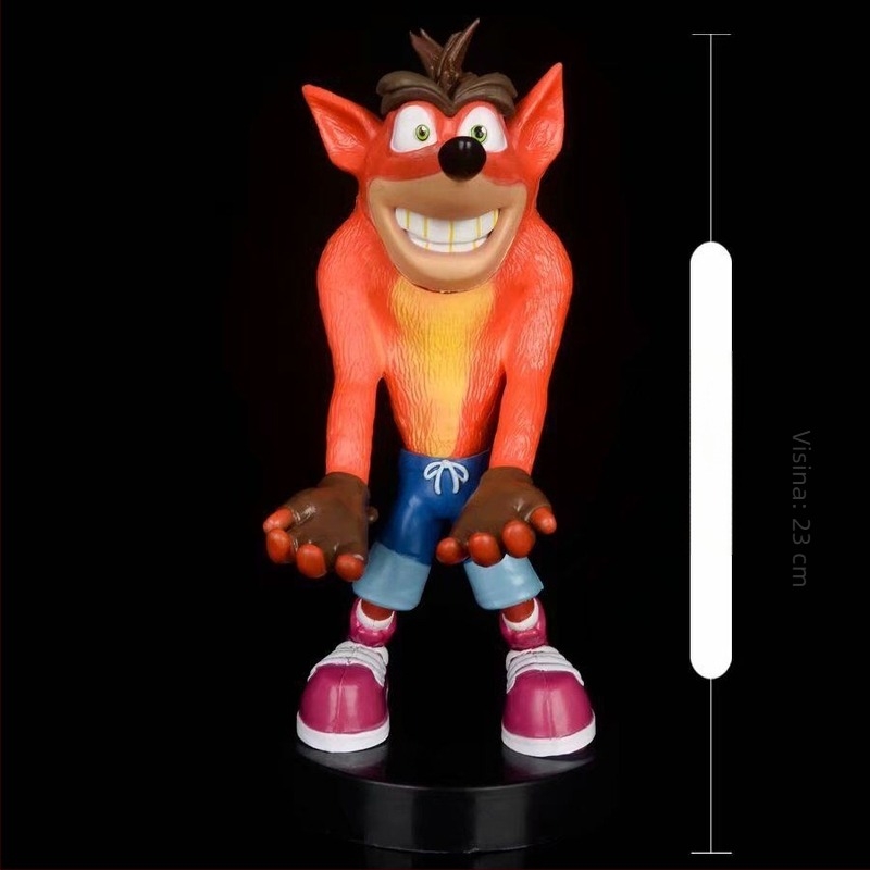 Drevna figura vuka, stalak za ručku mobitela, besplatni ukras za podatkovni kabel, model figure