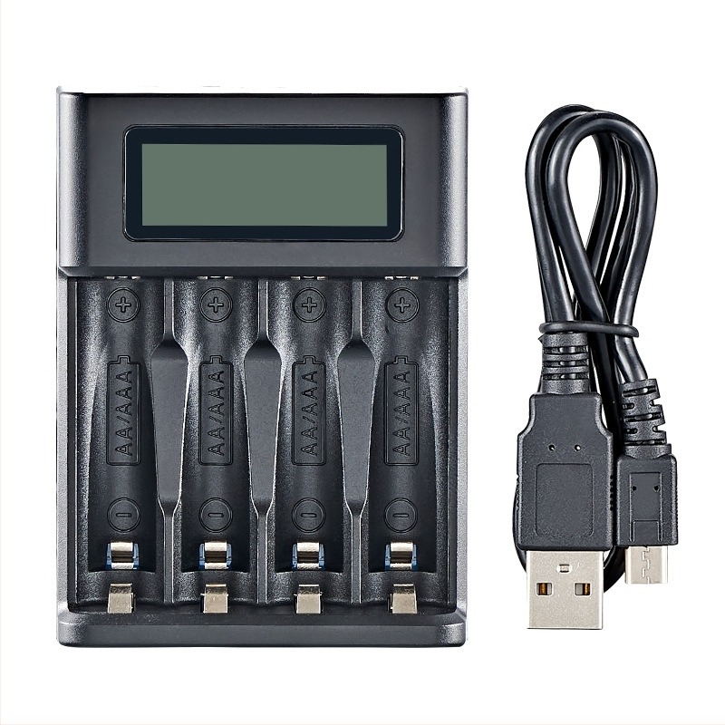 Punjač za LCD ekrane br. 5 br. 7 visokog kapaciteta Nimm Ni-Mh 1.2V punjiva baterija 4 utora USB pametno brzo punjenje