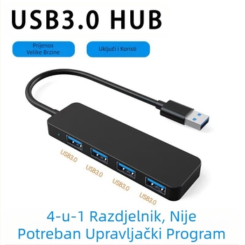 USB3.0HUB razdjelnik ABS kućište prekogranično popularno proširenje dock hub za prijenosno računalo
