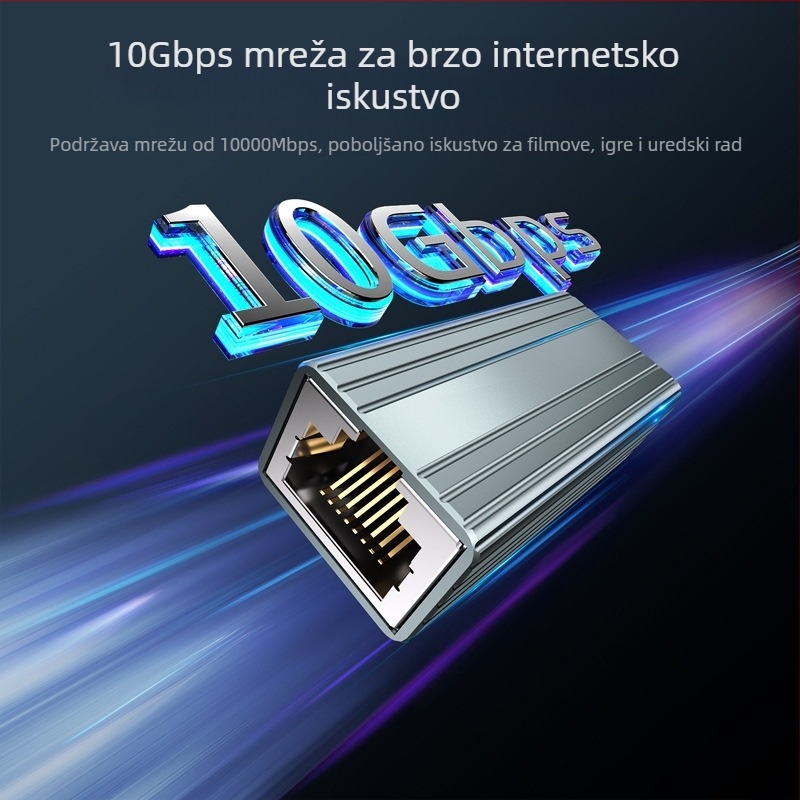 Super Class 6 oklopljeni mrežni adapter s dvostrukom glavom, RJ45 mrežni izravni 10 gigabitni mrežni kabel, produživač priključne glave