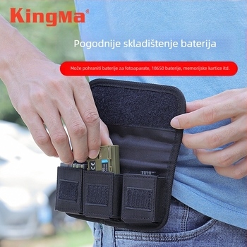 Jin Code torba za pohranu baterija za digitalni fotoaparat, SLR baterija, pohrana memorijske kartice, praktična torba za pohranu 18650 baterija